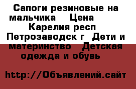 Сапоги резиновые на мальчика. › Цена ­ 250 - Карелия респ., Петрозаводск г. Дети и материнство » Детская одежда и обувь   